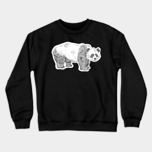 Panda Line Art Crewneck Sweatshirt